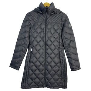 Michael Michael Kors Gray Womens Packable Down Fill Jacket Parka Coat Size Small